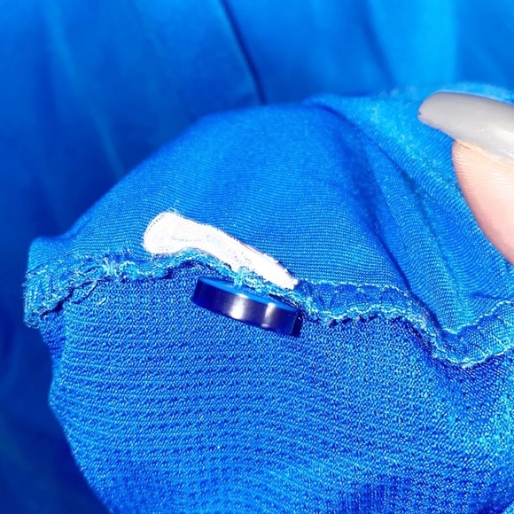 Callaway Opti-Dri Blue And White Moisture Management Mens Golf Polo - Picture 6 of 8